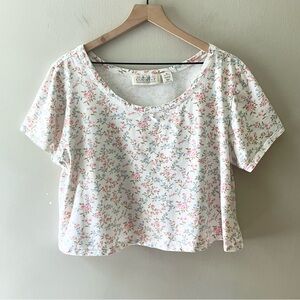 VICTORIA’S SECRET Country Rose Floral Cropped Night Shirt